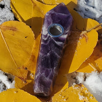 Thumbnail for Purple Dream (Chevron Amethyst) Crystal Pipes 