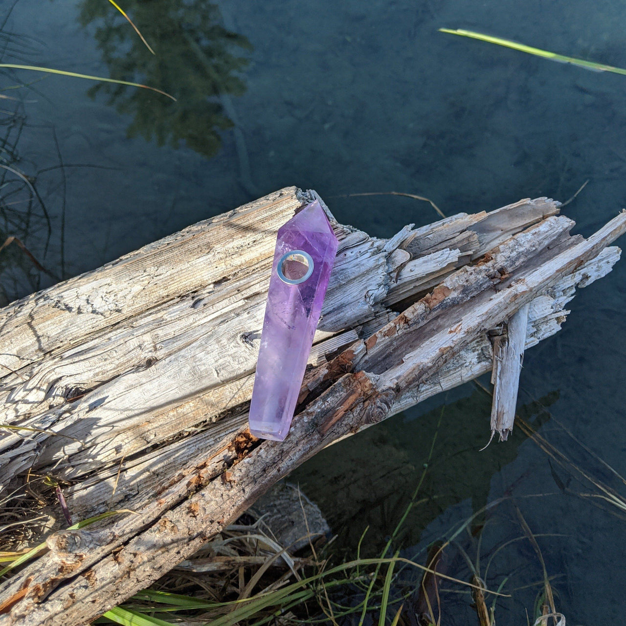 Amethyst Crystal Pipe, show your love to someone special, a great gift idea!