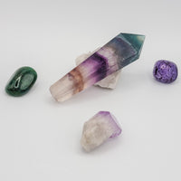 Thumbnail for Aurora Borealis Fluorite Crystal Pipe, goes well with any quartz crystal smoking pipe. Check our multiple shipping options!
