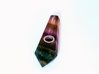 Thumbnail for Aurora Borealis (Fluorite) Crystal Pipes 