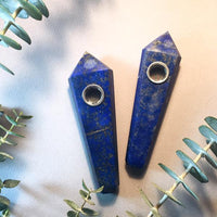 Thumbnail for Blue Power Lapis Lazuli Crystal Pipe or Natural Stone Pipe
