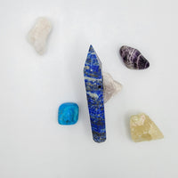 Thumbnail for Purchase a Lapis Lazuli Crystal Pipe, a craft design in Canada, guaranteed to last and impress, real gemstone craft 