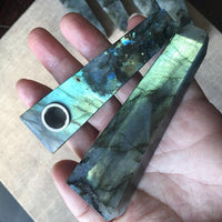 Thumbnail for Deep Blue (Rectangular Shape) Crystal Pipes 