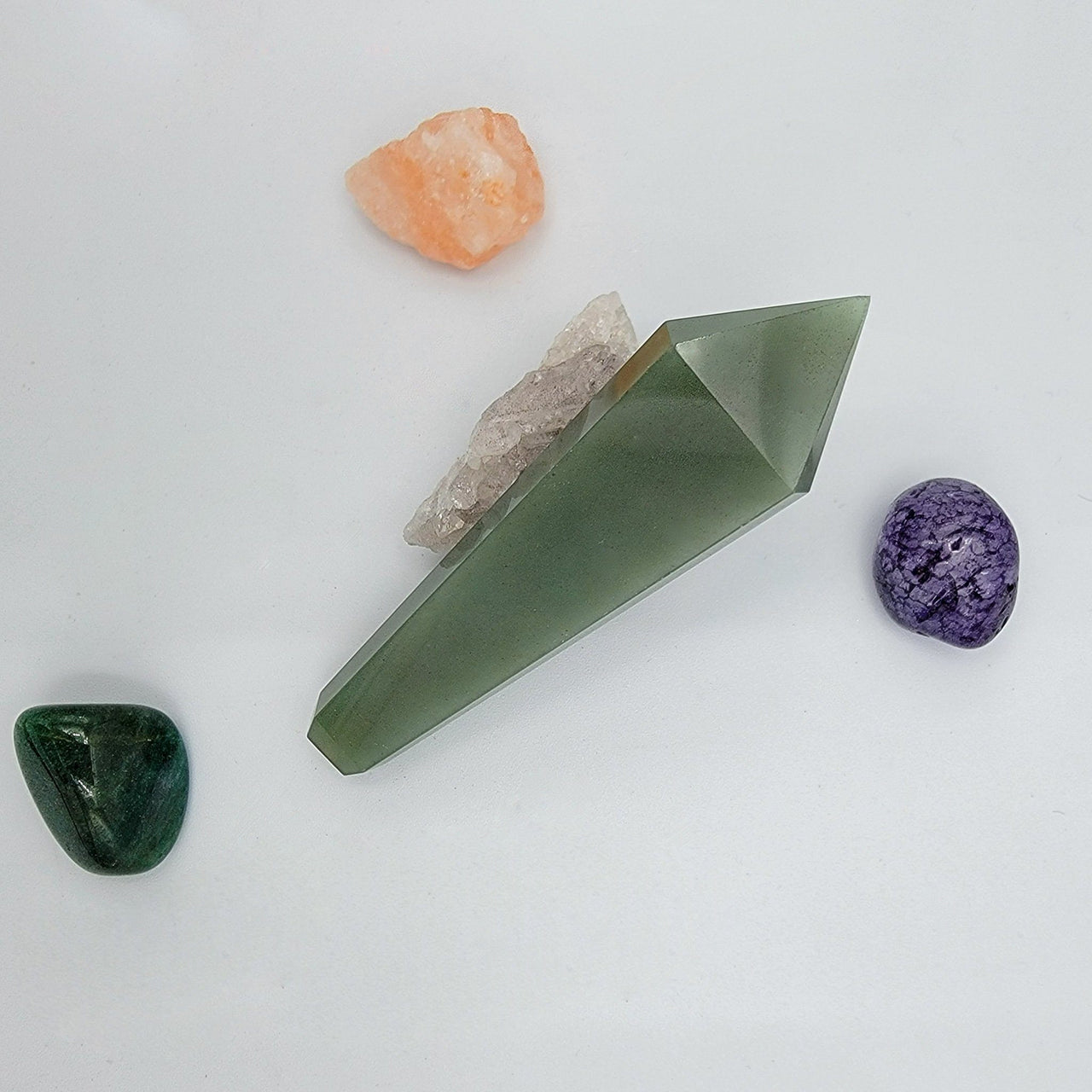 Green Aventurine Crystal Pipes 