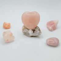 Thumbnail for Heart Shaped Rose Quartz Crystal Pipes 