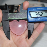 Thumbnail for Heart Shaped Rose Quartz Pendant Crystal Pipes 