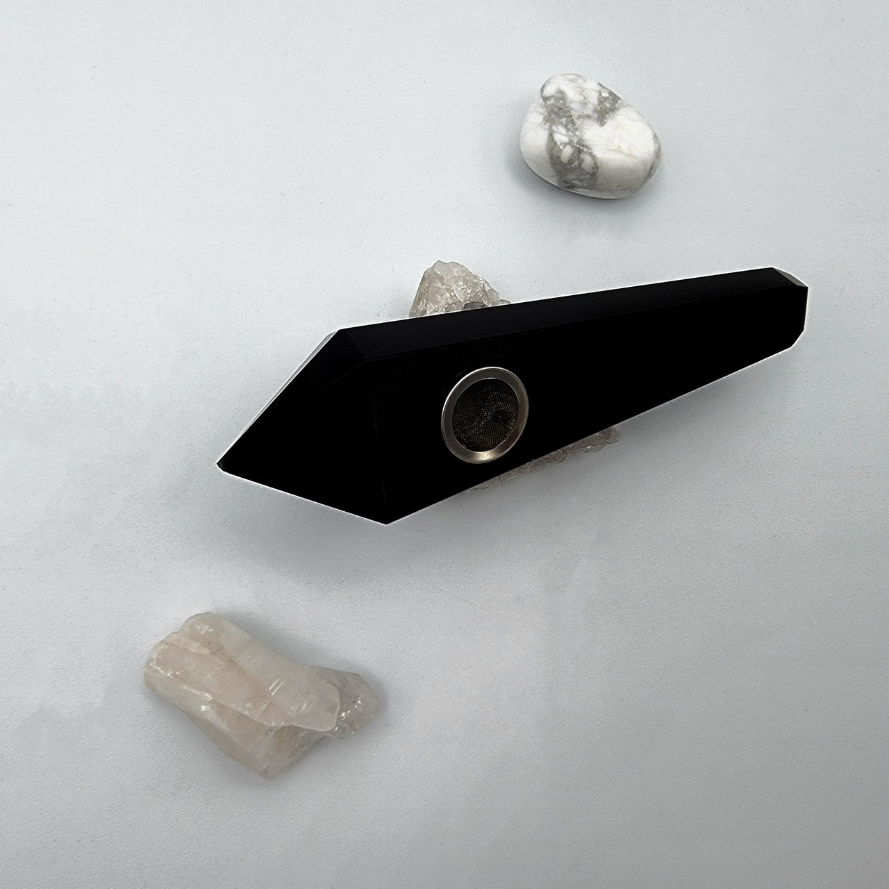 Pitch Black (Obsidian) Crystal Pipes 