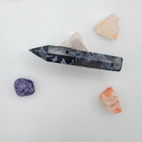 Thumbnail for Rock And Roses (Black Alabaster) Crystal Pipes 