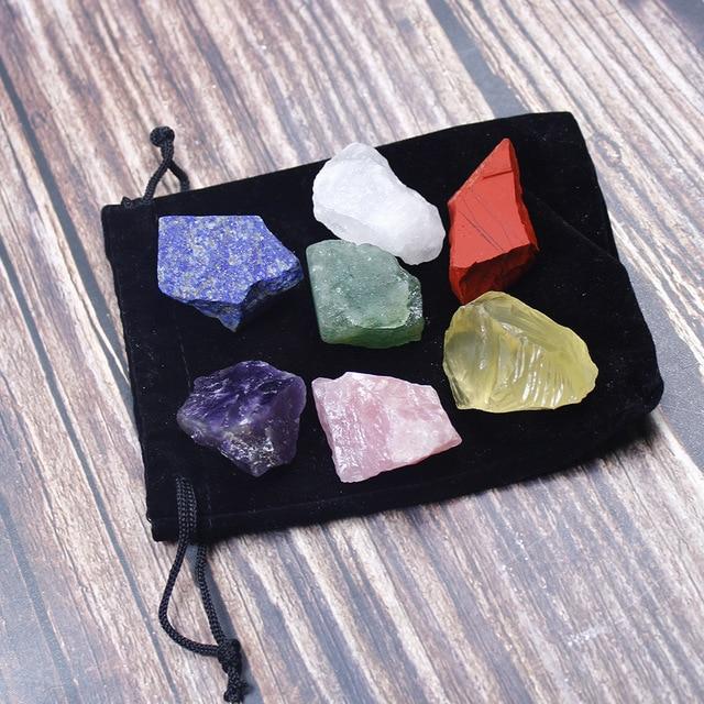 Seven Chakras Natural Stone Collection Crystal Pipes 
