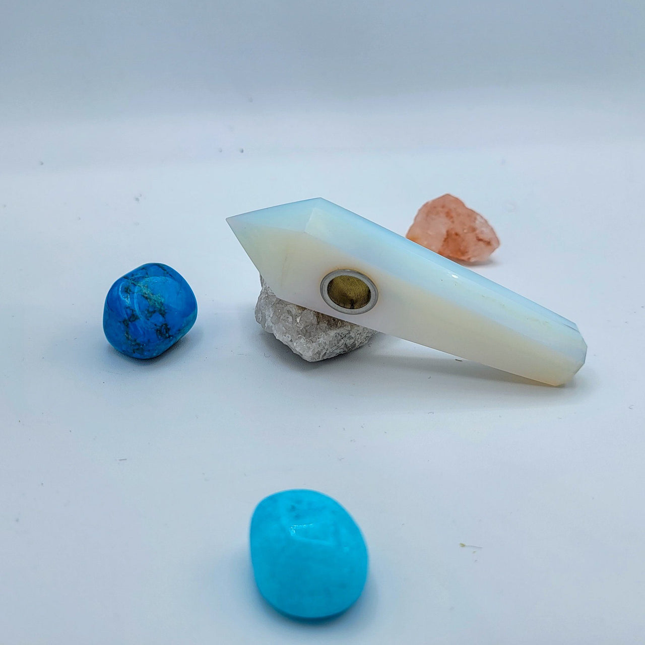 Sky Blue Crystal Pipes 