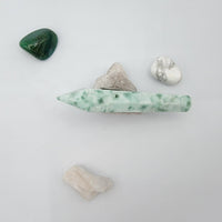 Thumbnail for Snow & Grass (Green Alabaster) Crystal Pipes 